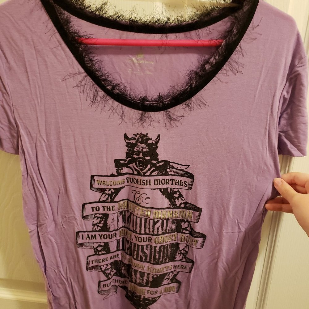 Disney Parks Haunted Mansion Super-soft Purple T-shirt, size M